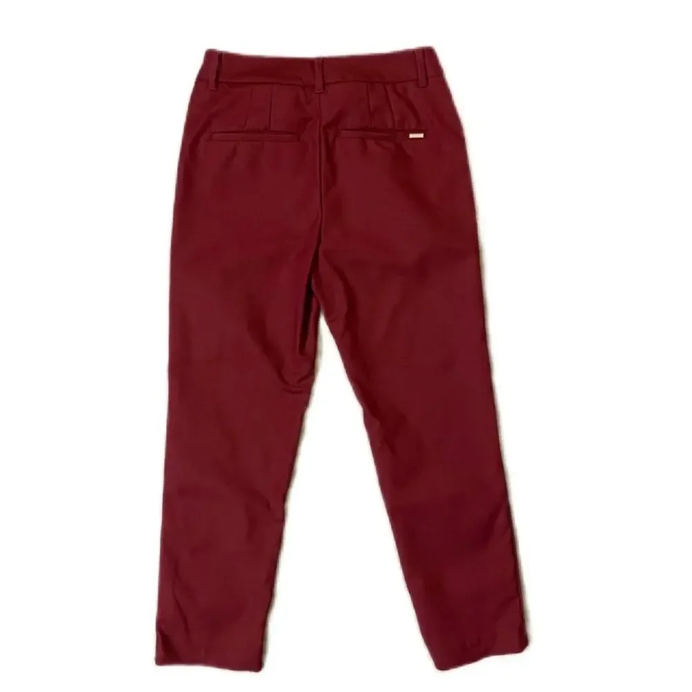 UEC WHITE HOUSE BLACK MARKET The Slim Ankle Empire Plum SZ 0